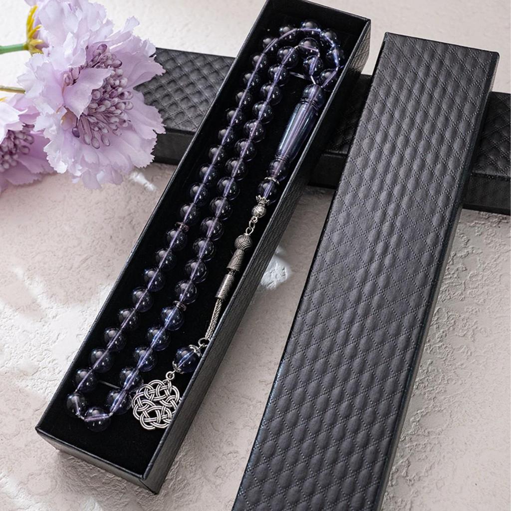 45 Acrylic Muslim Tasbih Prayer Beads with Gift Box - Arabic/Middle Eastern Rosary for Daily Use