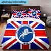 Millwall Fc Crest Design 3PCS Print Bedding Set, Includes A Duvet Cover and Two Pillowcases for Bedroom, Dormitory, Suitable for All Seasons