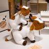 Animal Cattle Animal Plush Doll Simulation Fluffy Milk Cow Plush Doll Stuffed Cow Bull Soft Cow Plush Toy Gifts