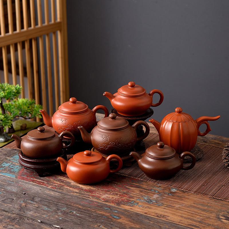 Lila Sand Teekanne Drachenei Kanne Haushalt Teezubereiter Großvolumige Kung Fu Tee Set Blume Teekanne Überkopf