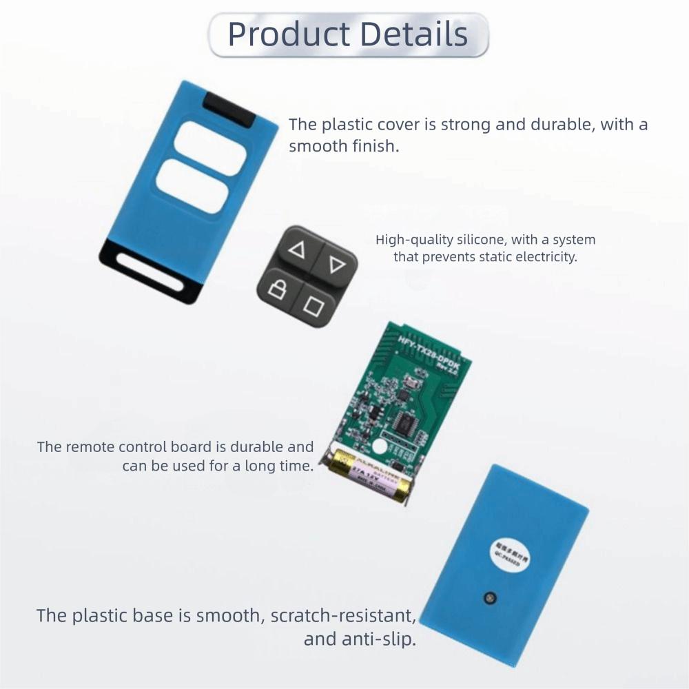 Plastic Door Opener Replication Four Button Remote Control  Garage Door Retractable Door