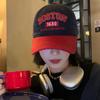 Unisex Distressed Letter Print Baseball Cap,Vintage Color Blocking Dad Hat,Lightweight Adjustable Suitable for Daily Wear,Travel