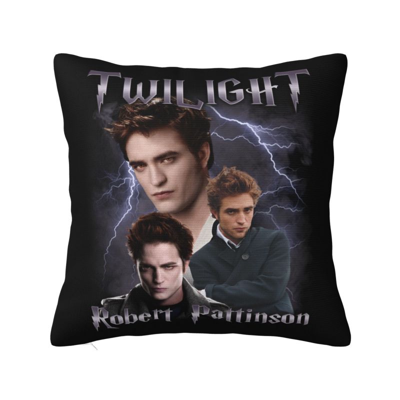 Funny Edward Cullen Meme Cushion Cover xcm Polyester Robert Pattinson Pillow Case for Sofa Square Pillowcase Decoration