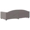 Vidaxl Extendable Sofa with Drawers, Taupe, 90X200 Cm, Fabric