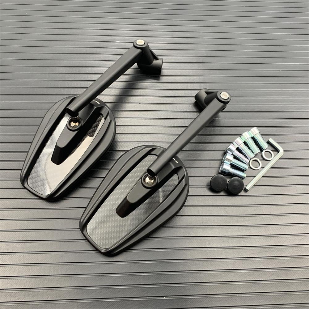 New Motorcycle Rearview Mirror True Carbon Fiber Mirror Modified Rear Mirror Motorbike Accessorie Universal