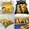 Pikachu Bettwäsche-Set für Kinder Weicher und strapazierfähiger Bettbezug und Kissenbezug