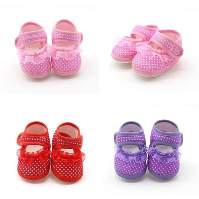 Baby-Schuhe für Mädchen, Sommer, Kleinkind, Schleife, Netzstoff, Blumenmuster, weiche Sohle