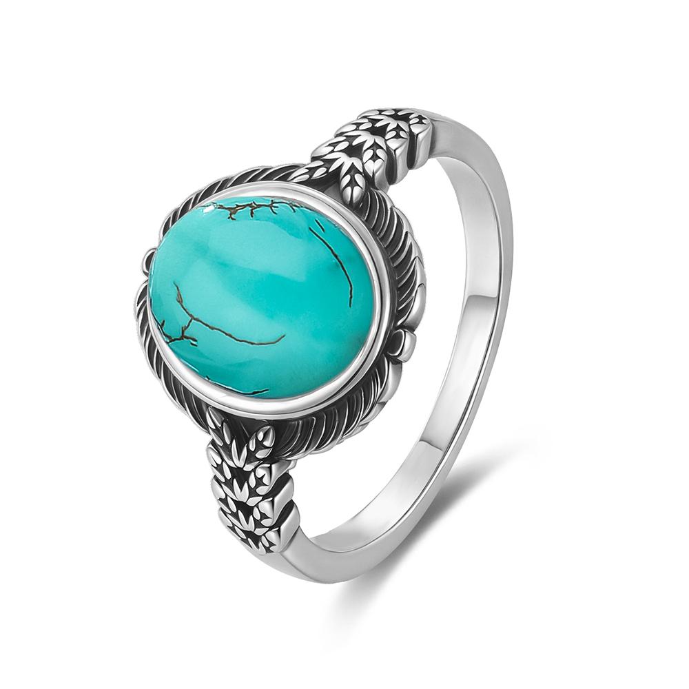 Vintage S Sterling Silver Natural Moonstone Ring Oval 8*10MM Simple Black Twists Ring Party Gifts Fine Jewelry For Women Men