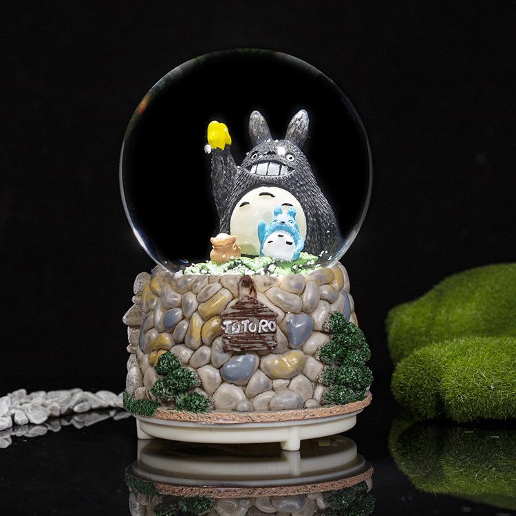 

Мультяшный Кот Милый Хрустальный Шар Подсветка Музыкальная Шкатулка Настольный Ночник Батарейка ААА StyleA