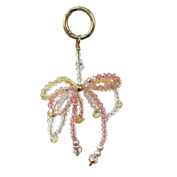 

Шарм Блестки Бусины Держатель для телефона Декоративный Бантик Украшение Милые Стиль Подарок 1