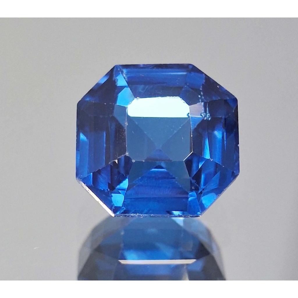 Blue Indicolite Tourmaline Natural 11-13 Ct Asscher Cut Fabulous Loose Gemstone