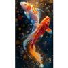 5D Vollbohrer Quadratisch Rund Diamantmalerei Koi-Fisch Karpfen Diamantmosaik Kreuzstich Diamantstickerei Dekor