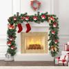 Christmas Ball Ornaments 15-Piece Shatterproof Foam White Balls Christmas Tree Ornaments Set For Outdoor Wall Window Door Mantel