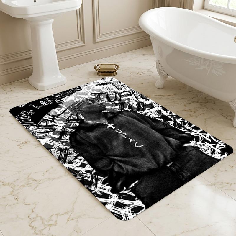 Tupac Tribute Living Room Non-Slip Area Rug Soft Carpet for Bedroom Game Playroom Sofa Office Home Decor Doormat Christmas Gift C9211187