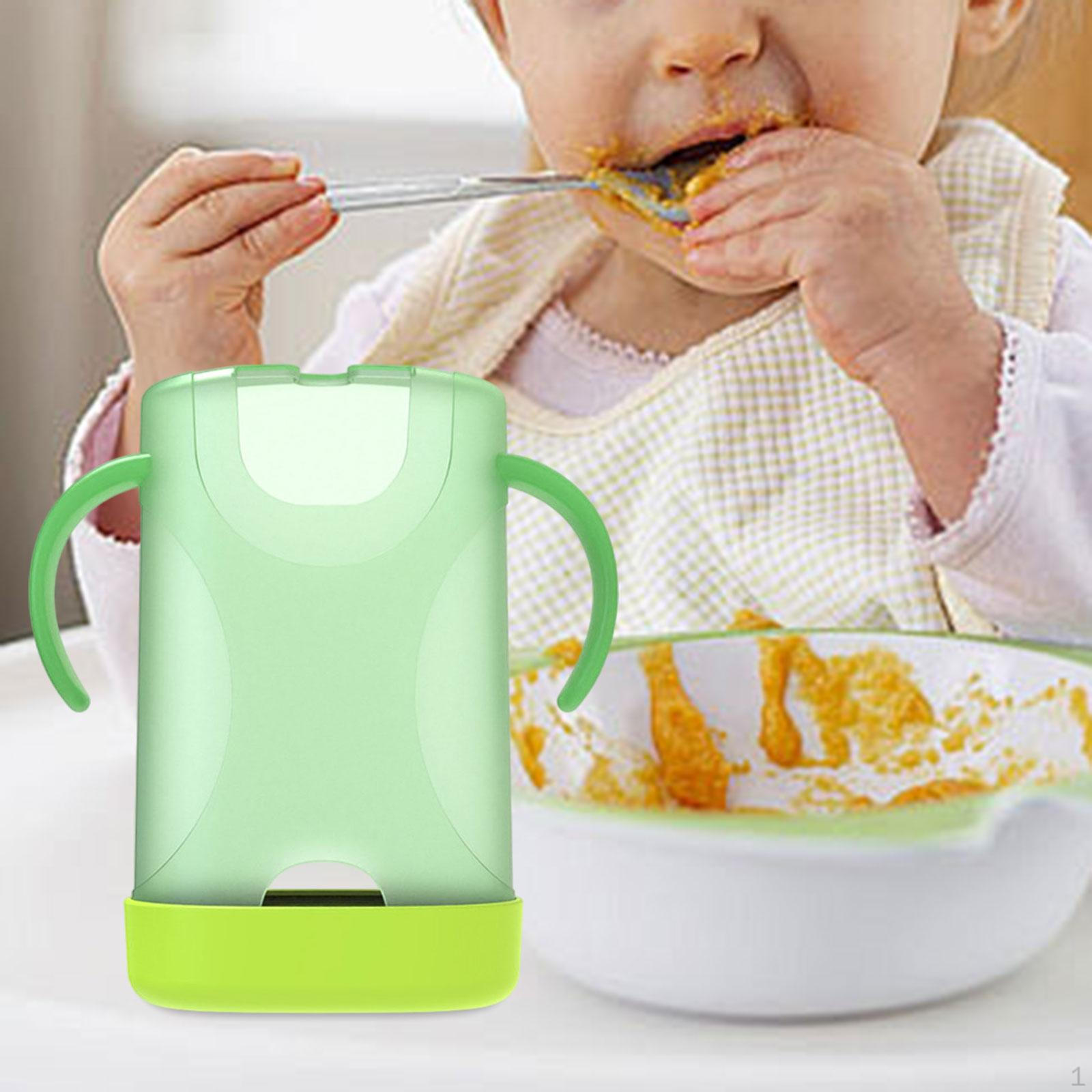 

Food Juice Box Holder Easy to Grip Lightweight Grade Material Practical Reusable with Double green