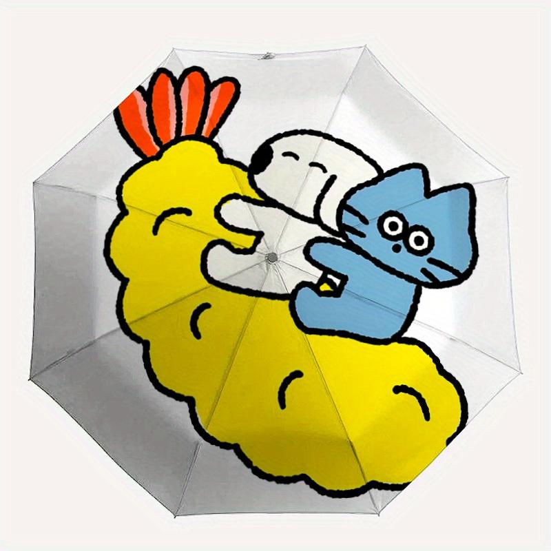 1pc Cute Cat Dog Automatic Open/close Folding Umbrella, Compact Portable Travel Umbrella,Cute Umbrella, Durable Construction yy250804118