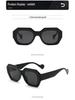 Modern Luxe Polygonal Sunglasses: Men's High-End European-American Street Style