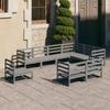 Day and Night - Day and Night Garden Furniture 9 Pieces Gray Solid Pine Wood
