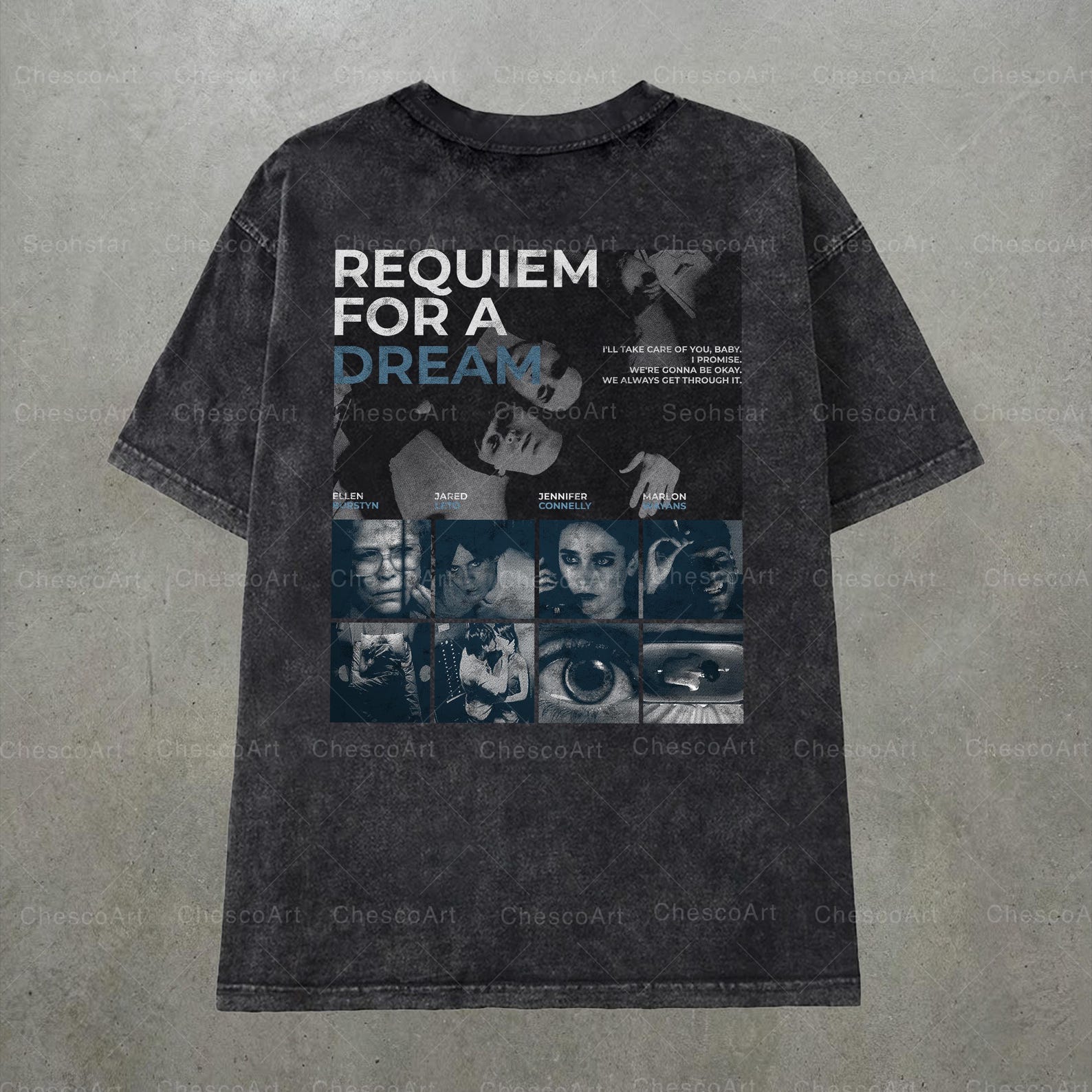 Requiem for a Dream T-Shirt, Darren Aronofsky Cult Movie Tee, Film Lover Gift L