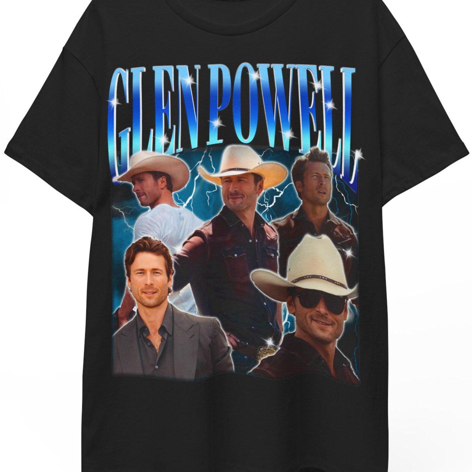 Glen Powell, Glen Powell Shirt, Glen Powell Vintage Tshirt, Glen Powell Fan Tees, Glen Powell Movies, Glen Powell Gift, Glen Powell Clothing L