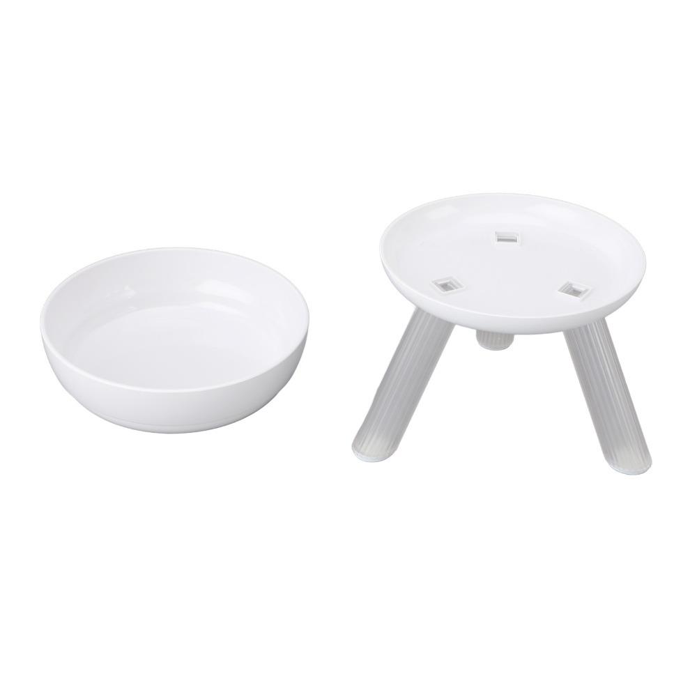 Plastic Elevated Cats Dog Bowl Stand Non Slip Base Pet Food Bowl Holder for Dogs Cats