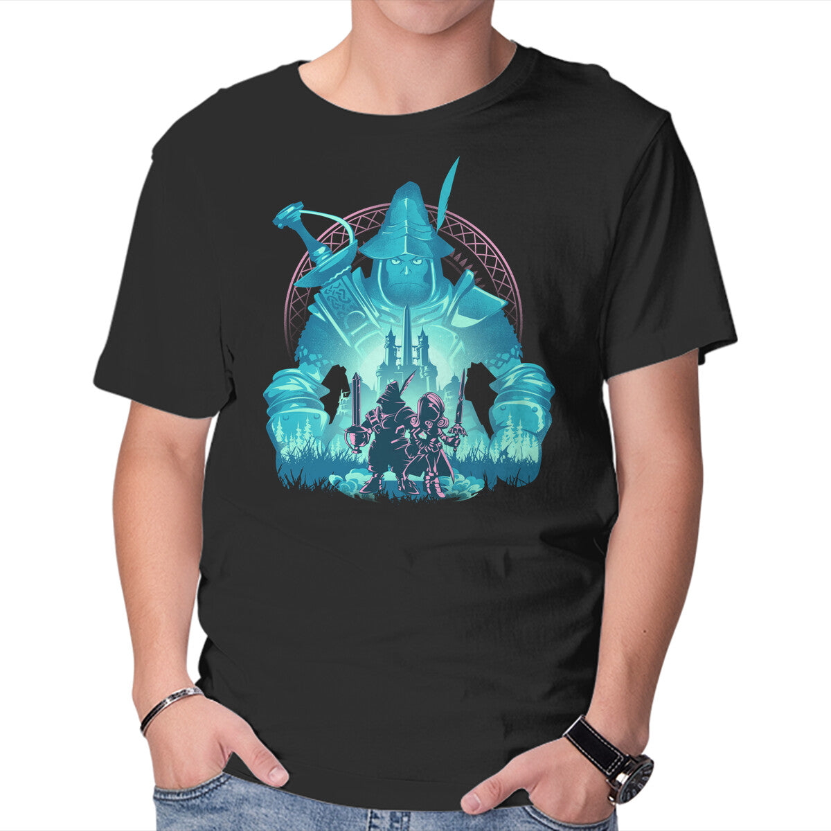 Unisex Crew Neck T-Shirt Captain Of The Knights Of Pluto Graphic Short Sleeve Casual Tee XXL