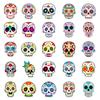 50 Stickers Painted Skulls Self-creative DIY Repeatedly Pasted Decorative Stickers Waterproof Stickers Hand Account