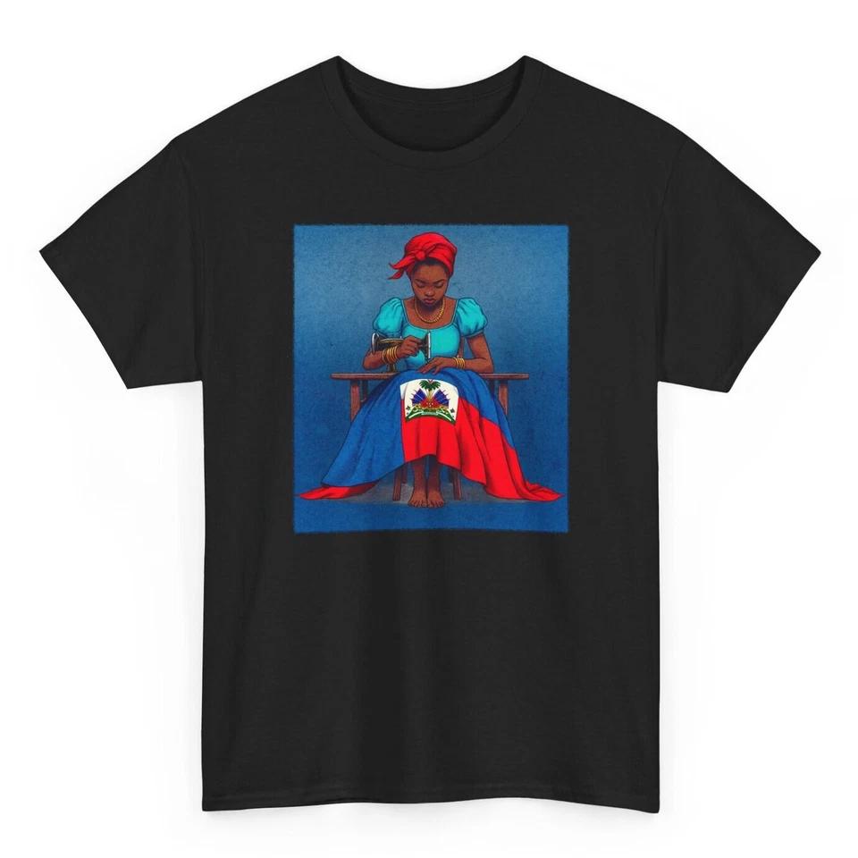 Proud Haiti Woman T-shirt - Haiti Girl Haitian Flag Graphic Tee S