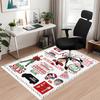 Custom Name Home Alone Printed Carpet, for Office Chair Living Room Bedroom Kitchen Room Decor Gifts.