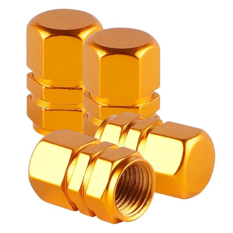 4Pcs Dustproof Aluminum Valve Caps Universal Tire Stem Covers For Car Truck Moto
