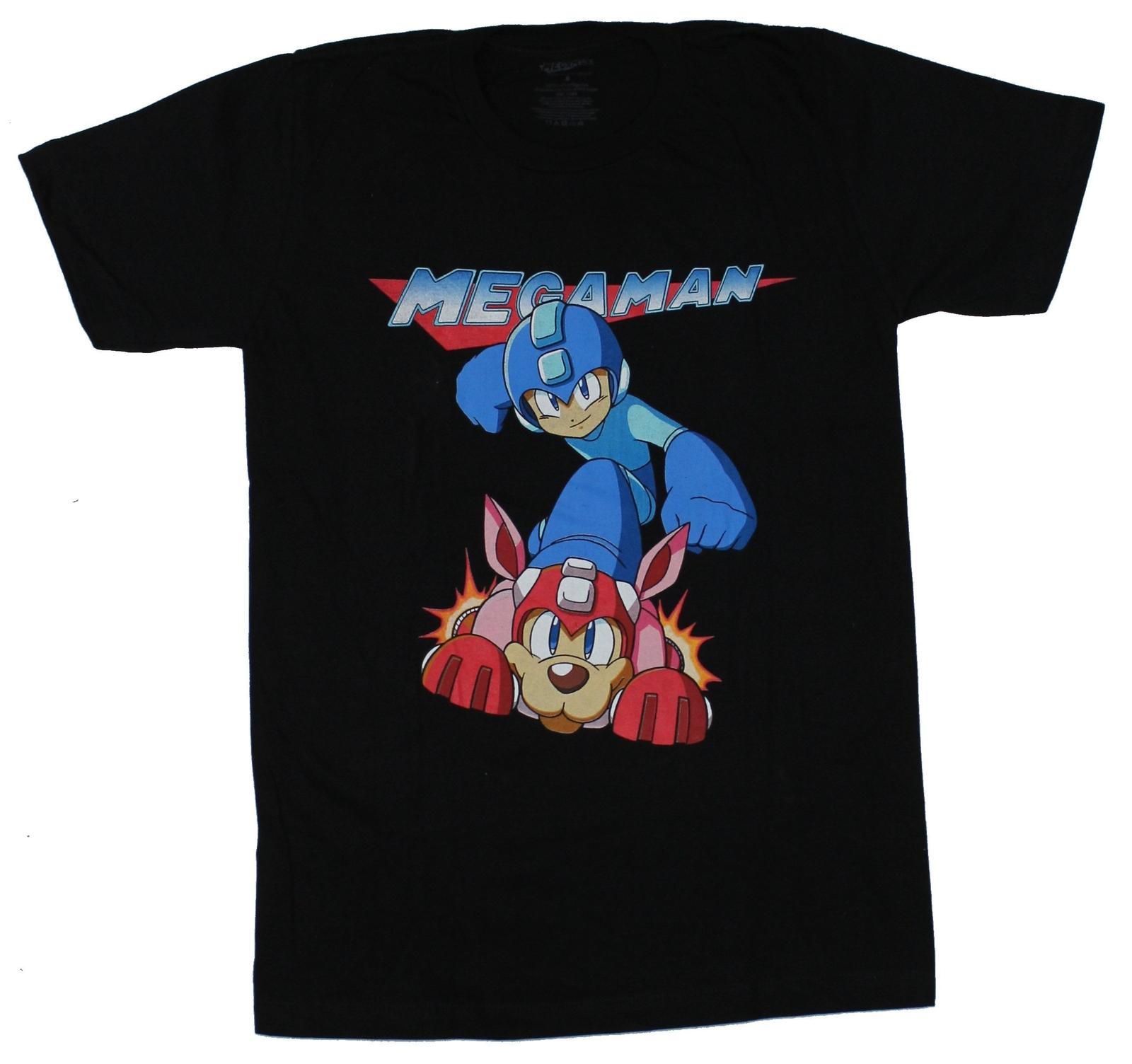 Mega Man Mens T-shirt Megaman Rush Under Logo M