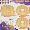 Halloween Tray Boo Charcuterie Boards Food Tray Set Wooden Platter Halloween Decorations for Home Kitchen Farmhouse Fall Table