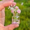 10 Stück Glasmaterial Leuchtende Mini-Vase Kreative Mini-Vase Figur Schlafzimmer Dekor