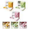 Alimentateur Automatique pour Animaux 2 en 1 Contenant pour Chats Bol pour Chiens Pratique Compact