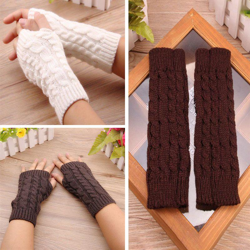 Comfortable Knitted Soft Mittens Fingerless Long Gloves For Men And Women