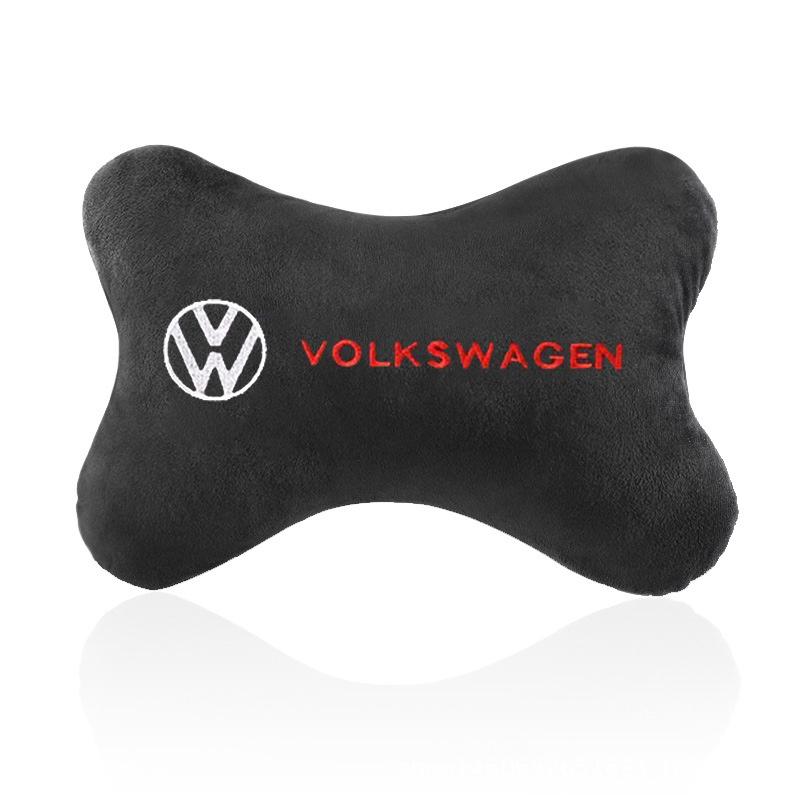 

2026 Hot For VW VOLKSWAGEN 1/2PCS Car Seat Head Neck Rest Cushion Headrest Pillow Pad for VW Volkswagen Golf Polo Passat Touran