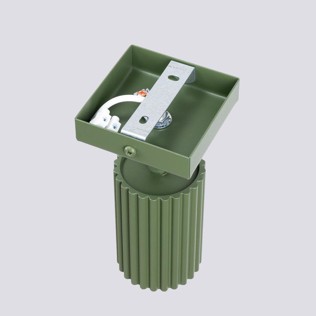 Kinkiet Karbon 1 Gu10 Zielony Oliwkowy Alu Sollux Sl.1616