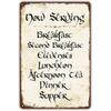 Vintage Style Fun Tin Sign,2nd Breakfast Kitchen Sign,Gifted LOTR Gift for Fans,Metal Sign,20.32 X 30.48 Cm