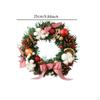 Artificial Christmas Wreath Door Garland Ornament Xmas for Porch Farmhouse