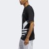 Adidas Originals Large Logo Print Sports Crew Neck Short Sleeve T-Shirt Men Tops Black GH9489