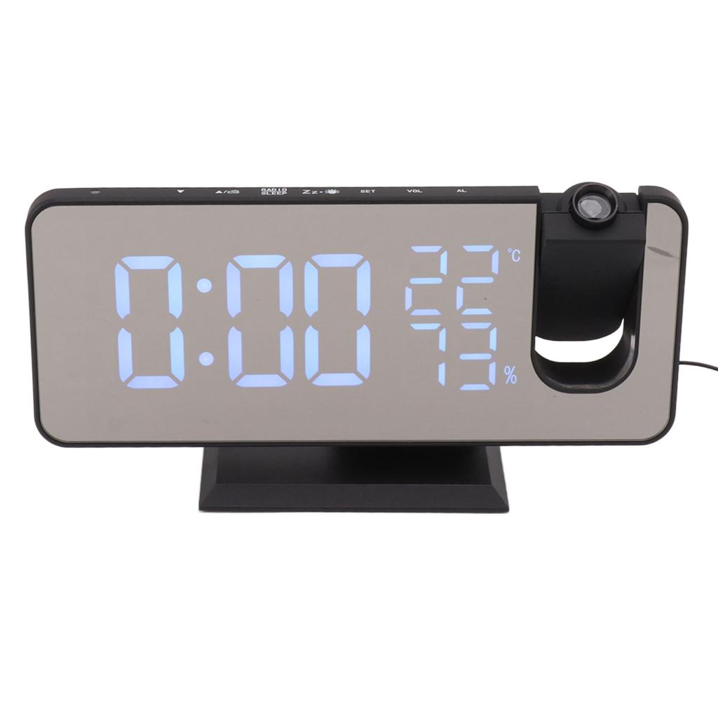 FM Radio LED Digital Smart Alarm Clock LED Digital Projection Alarm Clock for Bedroom Bedside