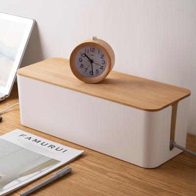 Kabelaufbewahrungsbox aus Holz, Aufbewahrungskoffer für Stromleitungen, staubdicht, Ladegerät, Steckdosen-Organizer, Kabelhülle, Home Cable Winder Organizer