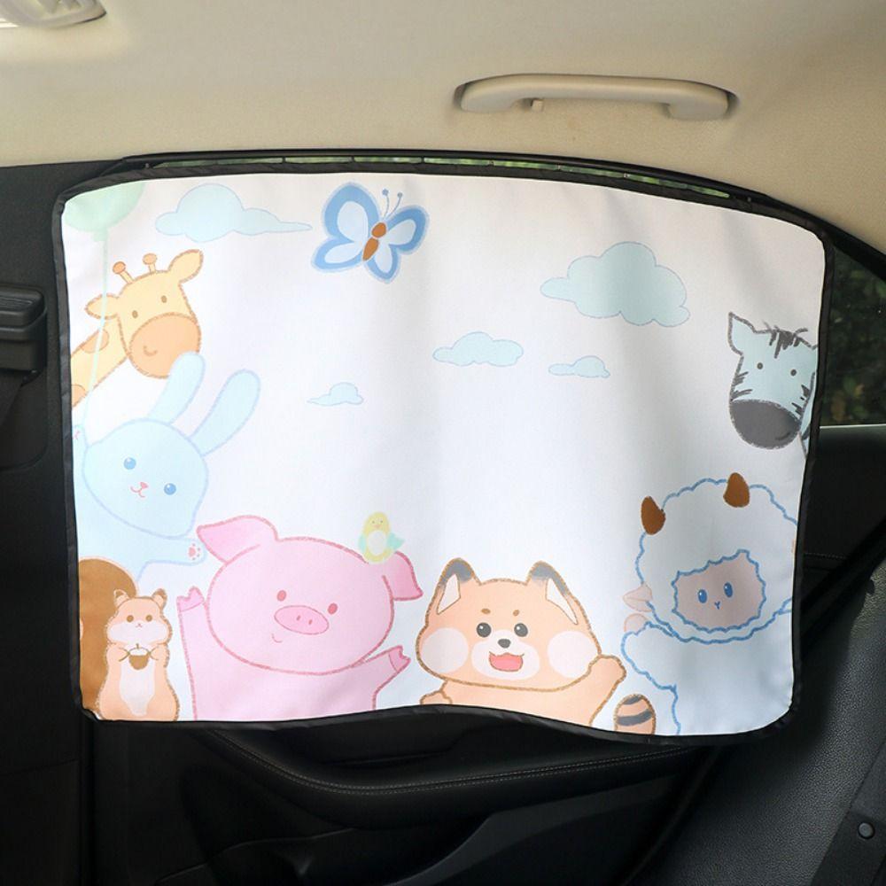 UV Protection Car Blackout Curtain Embedded Rail Vehicle Privacy Shades Auto Supplies