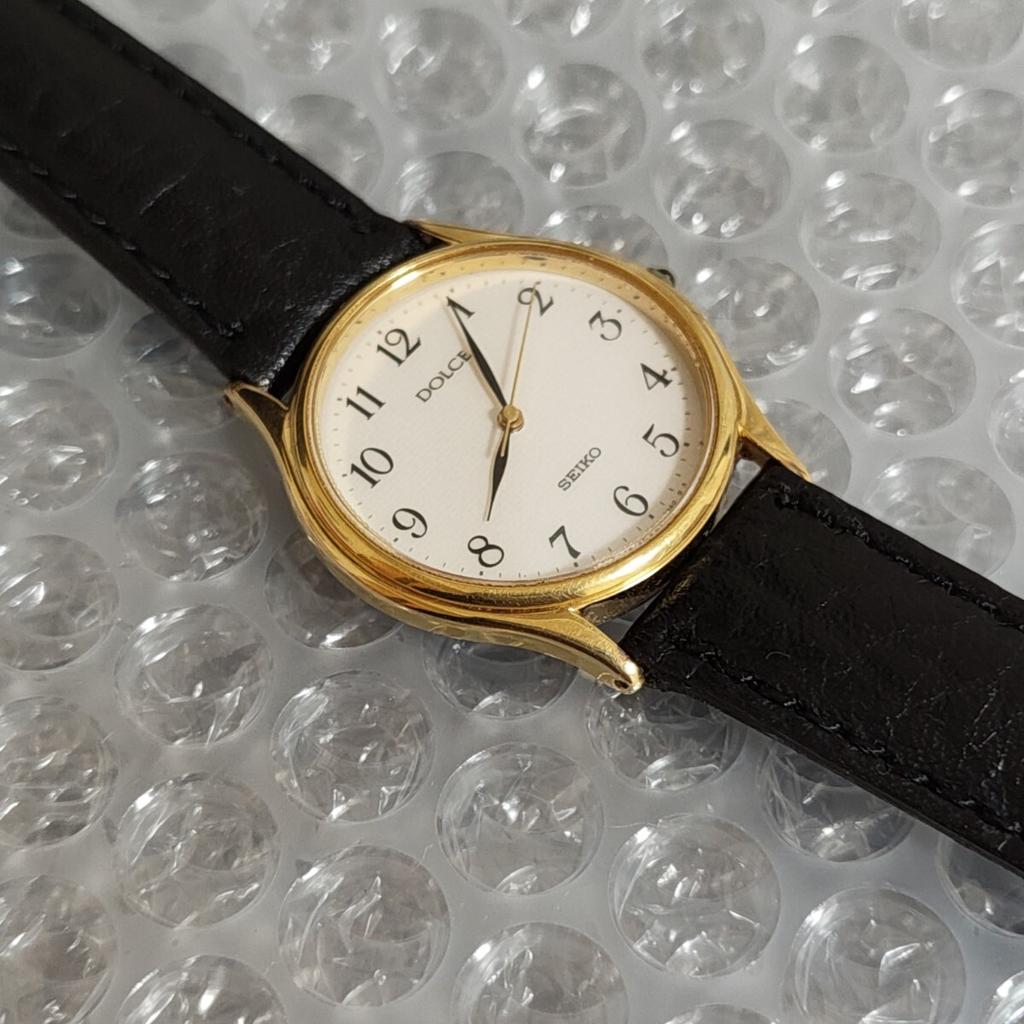 SEIKO DOLCE Quartz Watch with New [Working Condition] 8N41-6060 Men's/ Women's/ Unisex Battery. (Management Code K26)