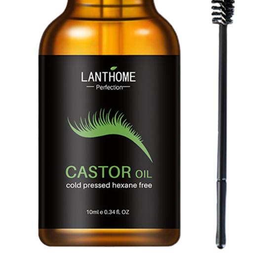10 ml ricinového oleje pro růst vlasů bez alkoholu Efektivní každodenní používání Univerzální silnější obočí Řasy ricinový olej pro ženy