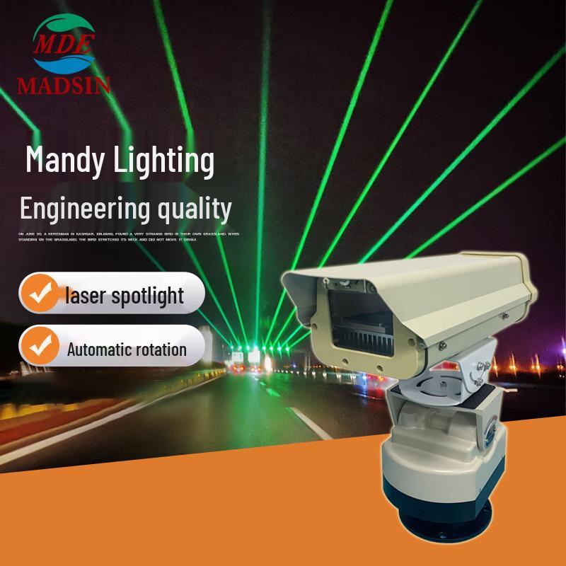 Mandisen Зеленый вращающийся лазерный свет для улицы, водонепроницаемый