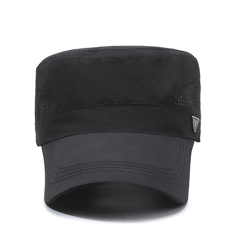 Spring, summer and autumn new sunscreen, sunshade, fashionable quick-drying flat-top hat, simple and casual outdoor fishing flat-top hat