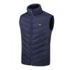 Men's Four-Zone Graphene Heated Vest with Stand-up Collar and USB Smart Temperature Control