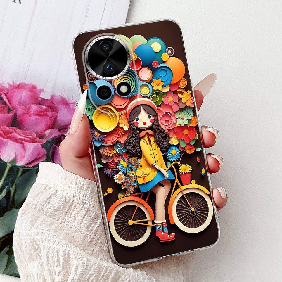 Casing For Huawei Nova 13 12 Phone Case Nova 12i 13i Coque Flower Butterfly Dragon Animals Clear Soft Back Cover Nova13i Shell