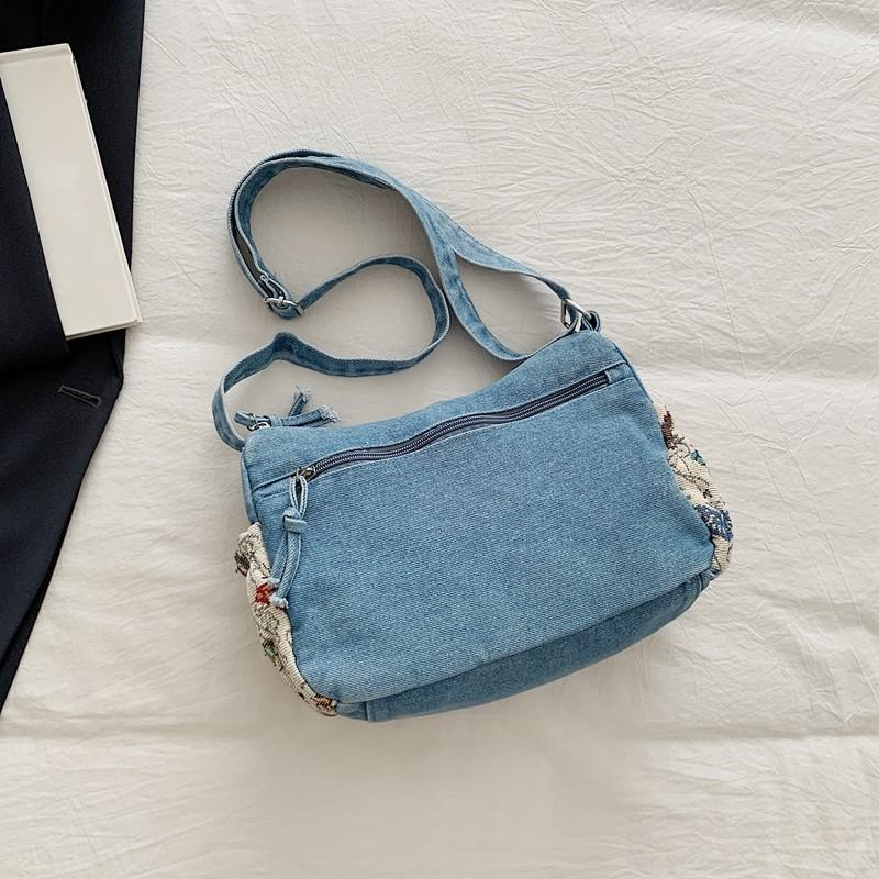 Τσάντα Τζιν Πολλαπλών Θηκών Τσάντα Χιαστί Γυναικεία Τσάντα Ώμου